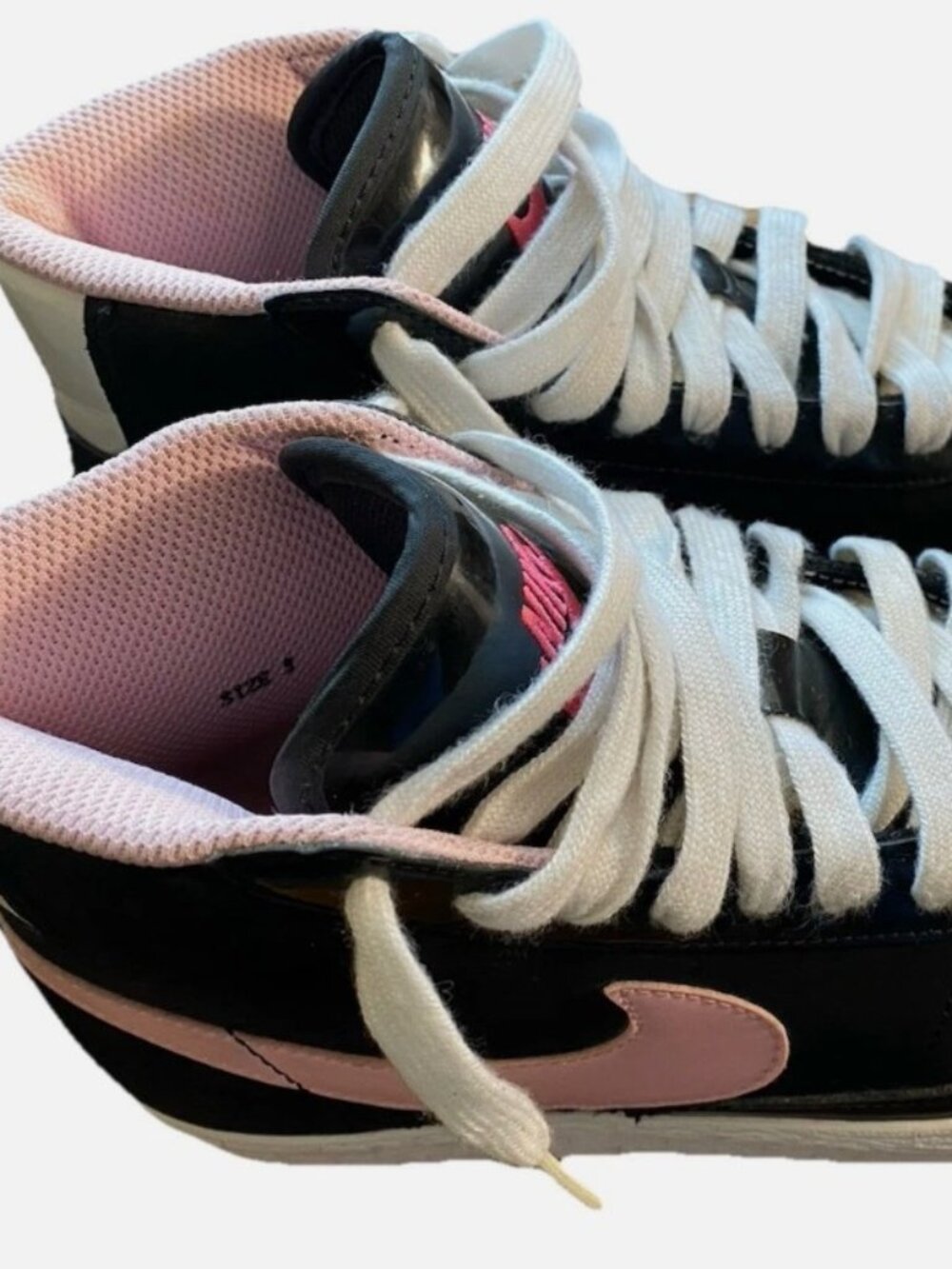 Nike Blazer Mid Black/Pink – (Women's 6.5) - Picture 5 of 6